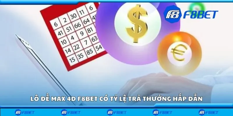 Lô đề max 4d F8bet có tỷ lệ trả thưởng hấp dẫn